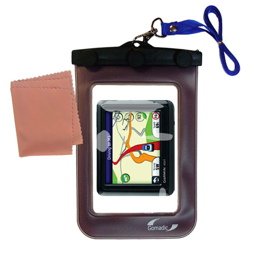 Waterproof Case compatible with the Garmin Nuvi 1210 to use underwater