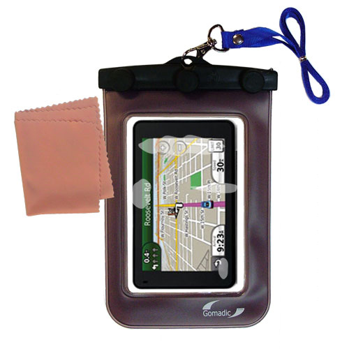 Waterproof Case compatible with the Garmin Nuvi 3750 to use underwater