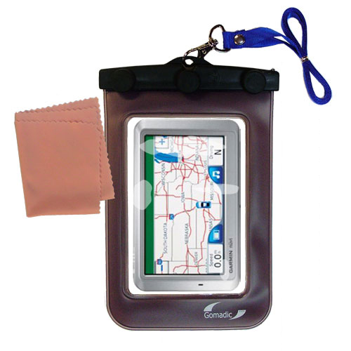 Waterproof Case compatible with the Garmin Nuvi 750 to use underwater