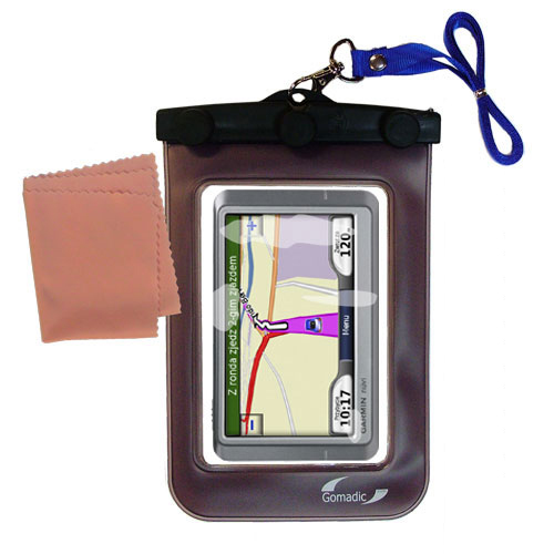 Waterproof Case compatible with the Garmin Nuvi 880 to use underwater