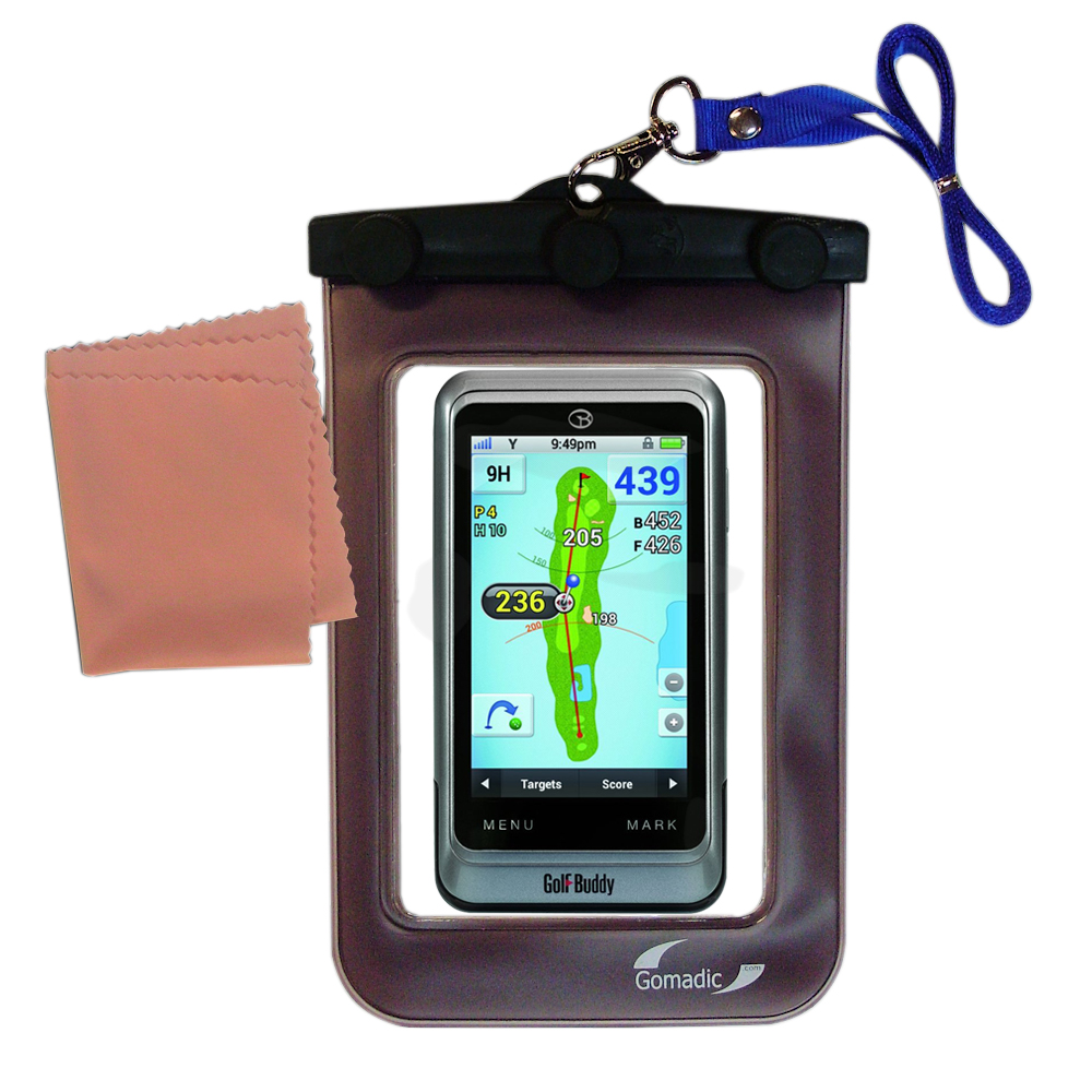 Waterproof Camera Case compatible with the Golf Buddy PT4