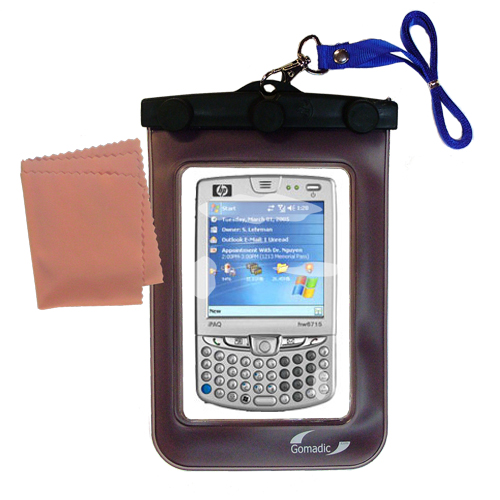 Waterproof Case compatible with the HP iPAQ hw6515a / hw 6515a to use underwater