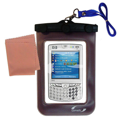 Waterproof Case compatible with the HP iPAQ hw6950 to use underwater