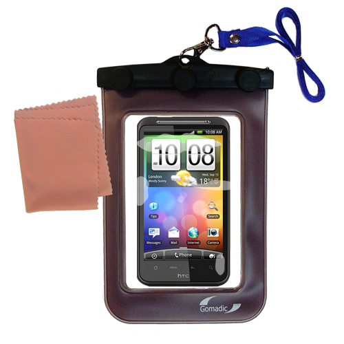 Waterproof Case compatible with the HTC Desire HD to use underwater