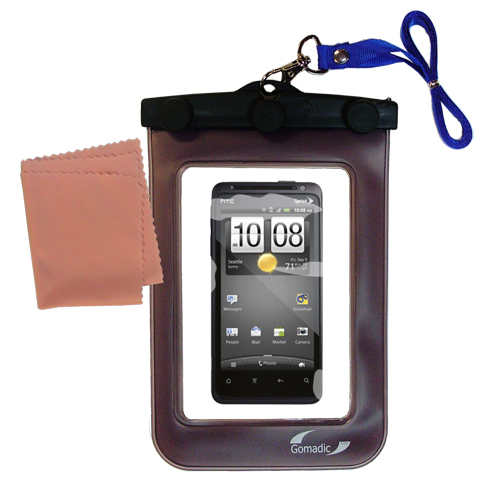 Waterproof Case compatible with the HTC EVO Design 4G to use underwater