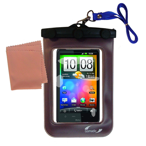 Waterproof Case compatible with the HTC Incredible HD to use underwater