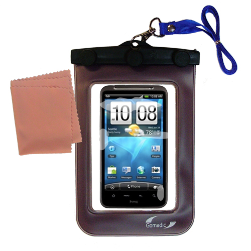 Waterproof Case compatible with the HTC Inspire 4G to use underwater