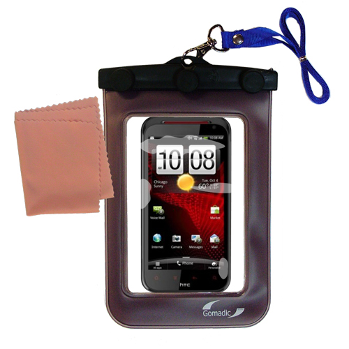 Waterproof Case compatible with the HTC Rezound to use underwater