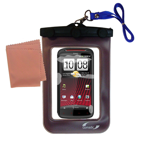 Waterproof Case compatible with the HTC Sensation XE to use underwater