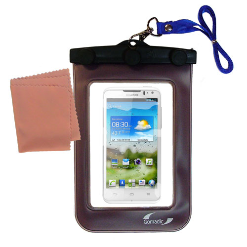 Waterproof Case compatible with the Huawei Ascend D quad XL to use underwater