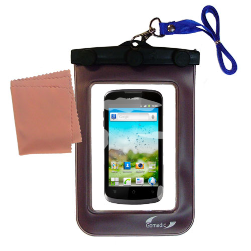 Waterproof Case compatible with the Huawei Ascend D1 to use underwater