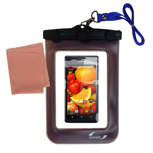 Waterproof Case compatible with the Huawei Ascend P1 S to use underwater