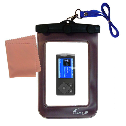 Waterproof Case compatible with the Insignia 2GB MP3 Player to use underwater