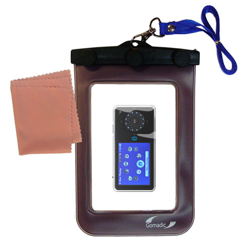 Waterproof Case compatible with the Insignia Pilot 4GB NS-4V24 to use underwater