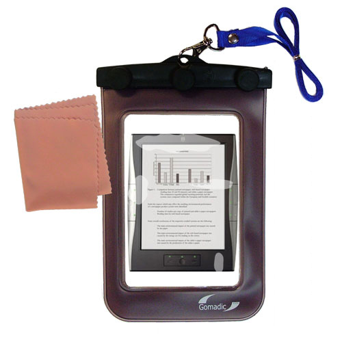 Waterproof Case compatible with the iRex Digital Reader 1000 to use underwater