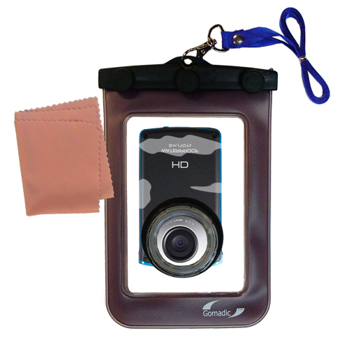 Waterproof Case compatible with the JVC GC-WP10 Camcorder to use underwater