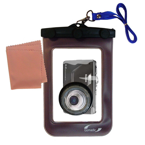 Waterproof Camera Case compatible with the Kodak EasyShare M341