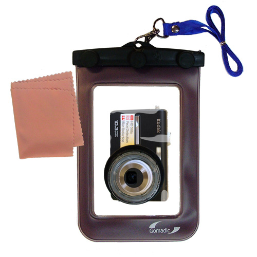 Waterproof Camera Case compatible with the Kodak M1063 M1073 IS M1093 IS
