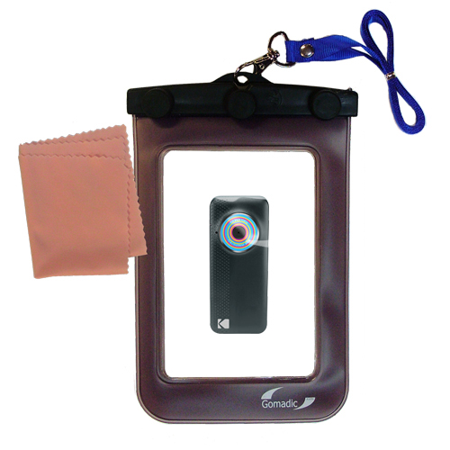 Waterproof Camera Case compatible with the Kodak PlayFull Ze1