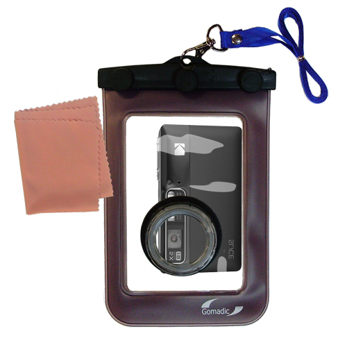 Waterproof Camera Case compatible with the Kodak SLICE touchscreen