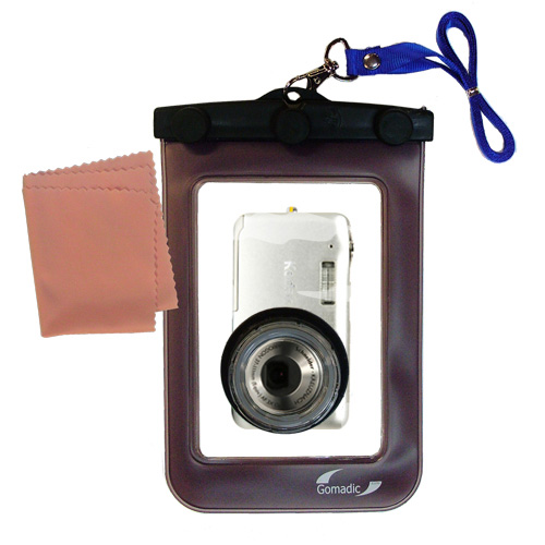 Waterproof Camera Case compatible with the Kodak V1253 V1233