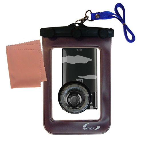 Waterproof Camera Case compatible with the Kodak Zi8 Pocket Video Camera