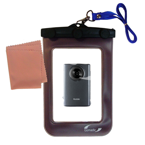 Waterproof Case compatible with the Kodak Zm1 Mini Video Camera to use underwater