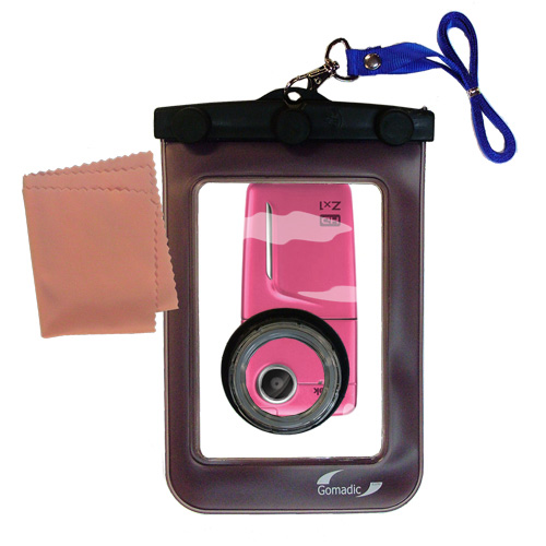 Waterproof Camera Case compatible with the Kodak Zx1 Pocket Video Camera