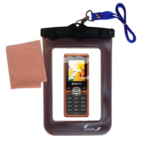 Waterproof Case compatible with the Kyocera Domino S1310 to use underwater