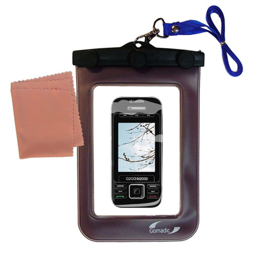 Waterproof Case compatible with the Kyocera G2GO M2000 to use underwater