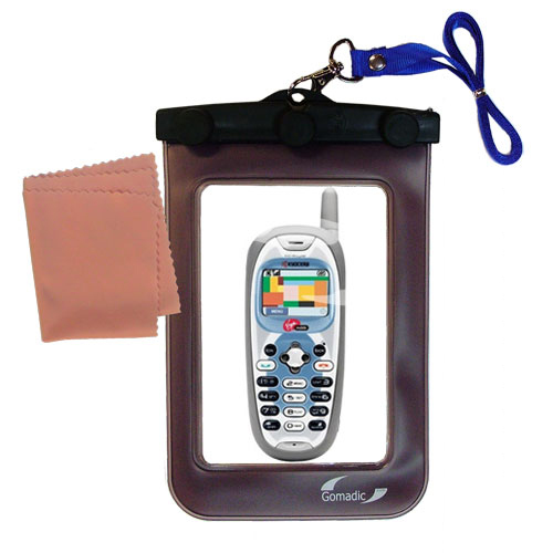Waterproof Case compatible with the Kyocera K10 to use underwater