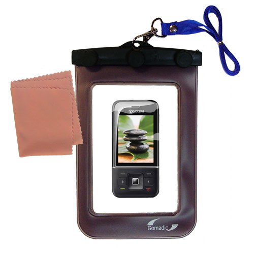 Waterproof Case compatible with the Kyocera Laylo M1400 to use underwater