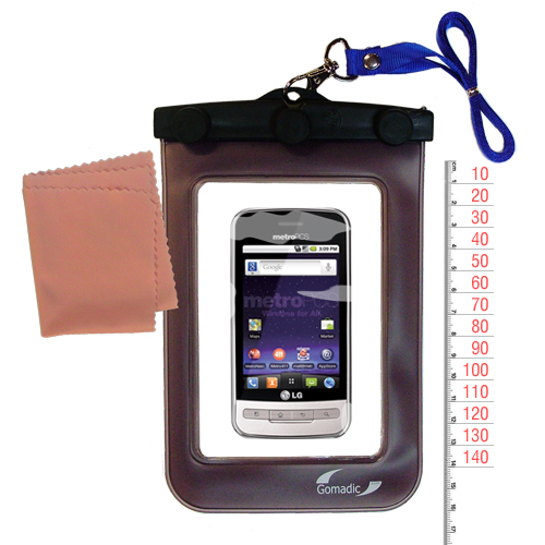 Waterproof Case compatible with the LG  Optimus M to use underwater