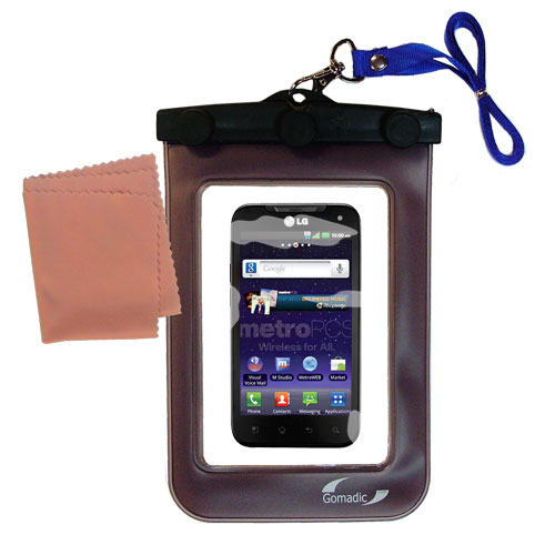 Waterproof Case compatible with the LG Connect 4G / MS840 to use underwater