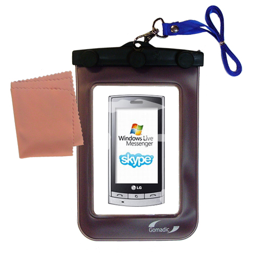 Waterproof Case compatible with the LG GT405 to use underwater