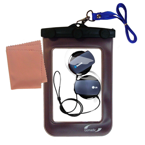 Waterproof Case compatible with the LG HBS-250 to use underwater