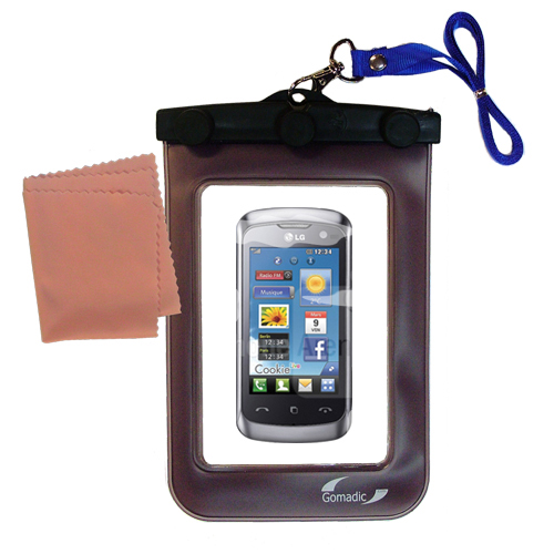 Waterproof Case compatible with the LG KM570 to use underwater