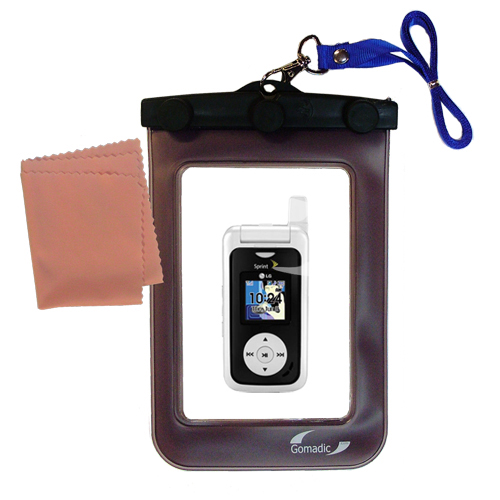 Waterproof Case compatible with the LG LX550 LX-550 to use underwater