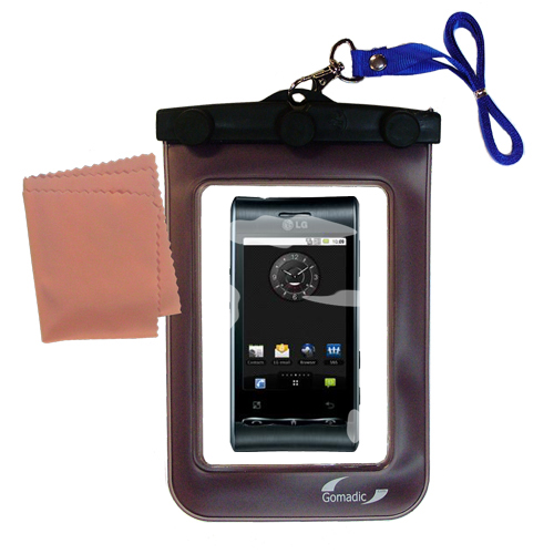 Waterproof Case compatible with the LG Optimus 7Q to use underwater