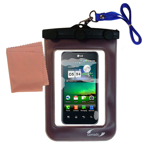 Waterproof Case compatible with the LG Tegra 2 to use underwater