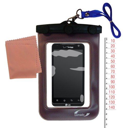 Waterproof Case compatible with the LG VS910 to use underwater