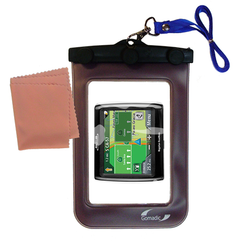 Waterproof Case compatible with the Magellan Roadmate 1340 to use underwater