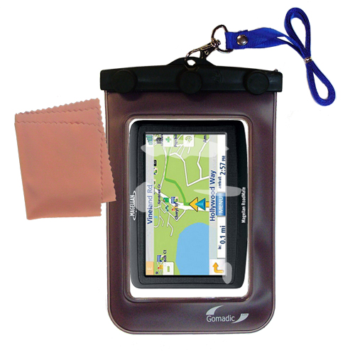 Waterproof Case compatible with the Magellan Roadmate 1400 to use underwater