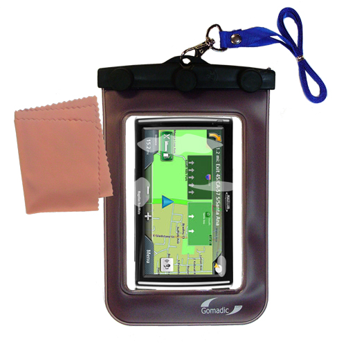Waterproof Case compatible with the Magellan Roadmate 1420 to use underwater