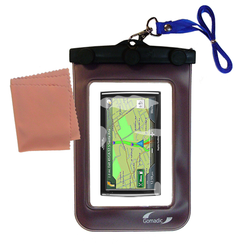 Waterproof Case compatible with the Magellan Roadmate 1700 1700LM to use underwater