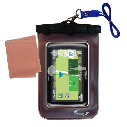 Waterproof Case compatible with the Magellan Roadmate 2136T to use underwater