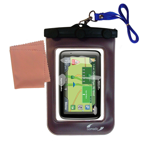 Waterproof Case compatible with the Magellan Roadmate 3065T-LM to use underwater