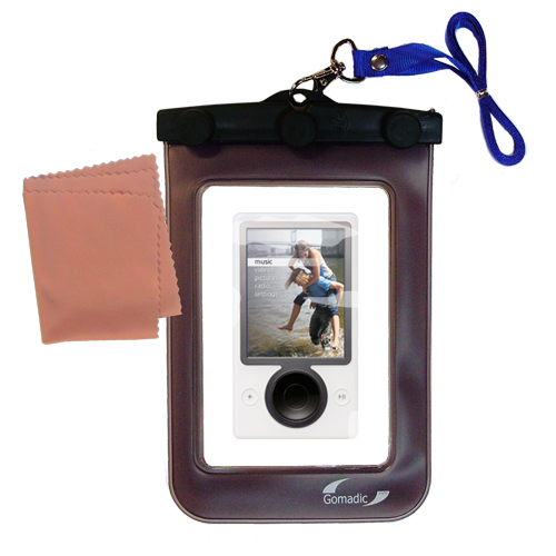 Waterproof Case compatible with the Microsoft Zune (1st Generation) to use underwater