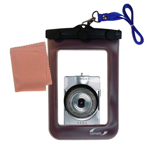 Waterproof Camera Case compatible with the Minolta Revio KD-410Z