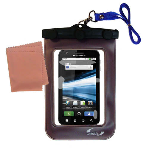 Waterproof Case compatible with the Motorola Atrix 2 to use underwater